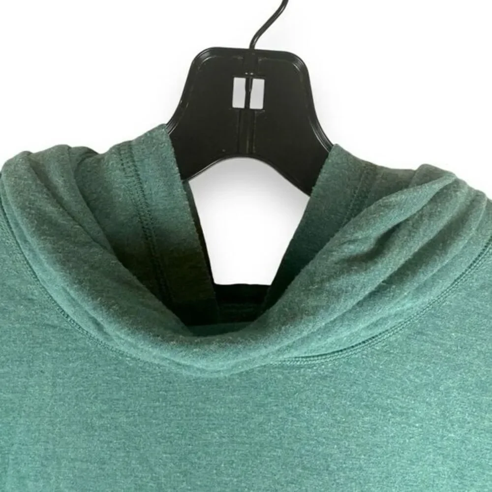 Lululemon Short‎ Sleeve Serenity Hoodie Top Forest Green Womens Size Lounge Gym